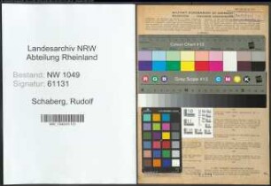 Entnazifizierung Rudolf Schaberg , geb. 06.06.1884 (Verwaltungsbeamter)
