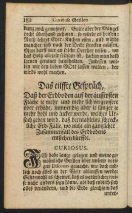 Das eilffte Gespräch
