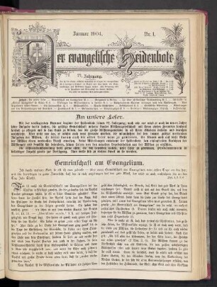 Nr. 1. Januar 1904