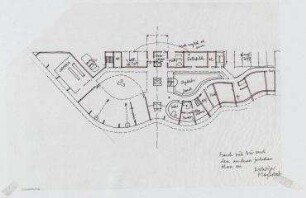 Offener Bauwettbewerb Sommerstraße/Klemkestraße (nicht realisiert), 5. Preis – Axonometrische Projektion. Berlin-Reinickendorf, Sommerstraße/Klemkestraße