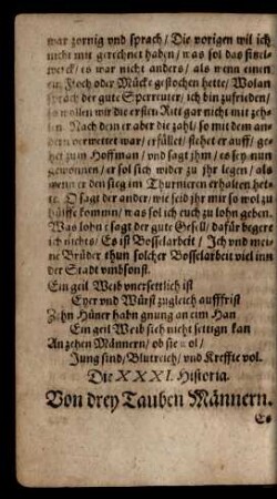 Die XXXI. Historia. - Die XL. Historia.