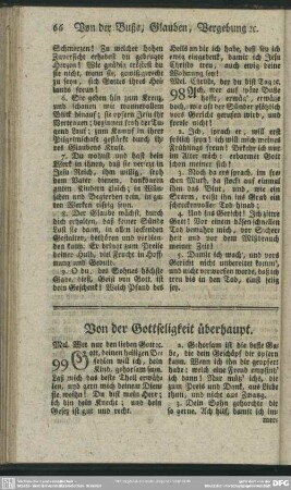Von der Gottseligkeit überhaupt