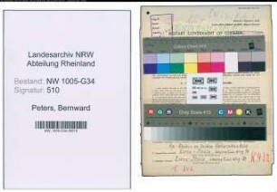Entnazifizierung Bernward Peters , geb. 14.06.1908 (Arzt)