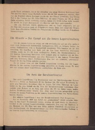 Die Aera der Berufsverbrecher