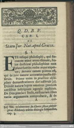 Cap. I. De Statu I. N. apud Graecos