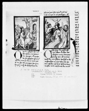 Auszüge aus der Bibel, und Marienleben — Einzug Christi in Jerusalem
