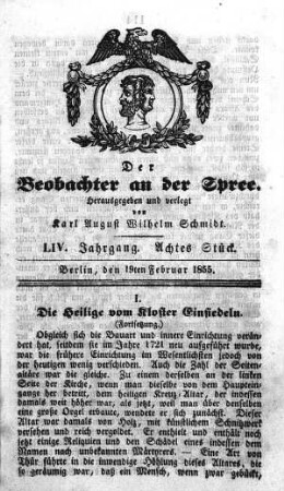8. Stück, 19. Februar 1855