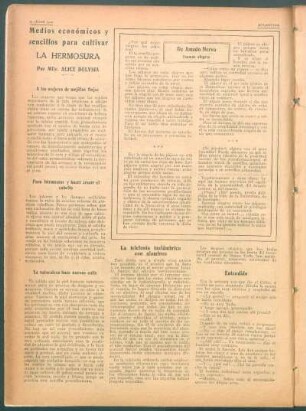 Medios económicos y sencillos para cultivar la hermosura