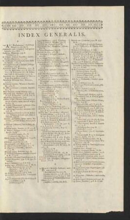 Index Generalis