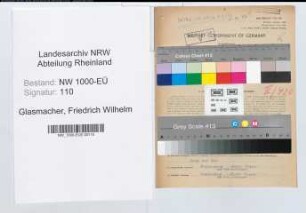 Entnazifizierung Friedrich Wilhelm Glasmacher, geb. 04.02.1901 (Lehrer)