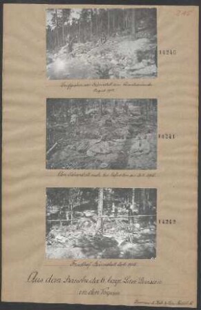 Friedhof Bärenstall Juli 1915