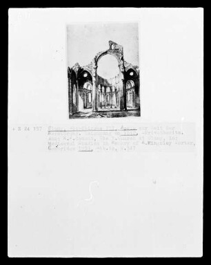 Cluny, Abteikirche Bau III, Apsis zur Zeit der Zerstörung