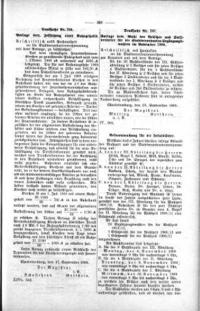 In nicht öffendlicher Sitzung (286,287), 06. Oktober 1909