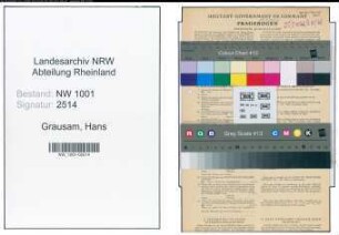 Entnazifizierung Hans Grausam, geb. 21.06.1921 (Kraftfahrer)