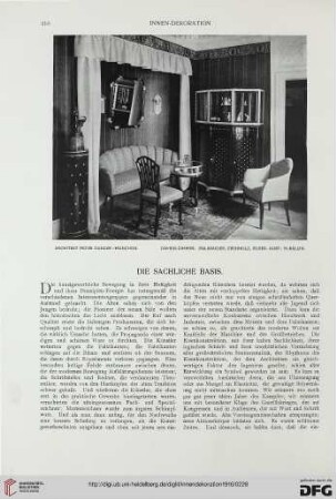 Die sachliche Basis