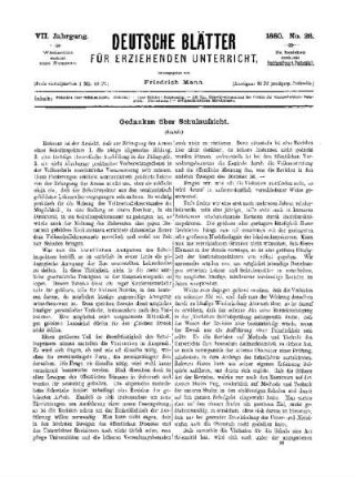 Gedanken über Schulaufsicht : (Fortsetzung)