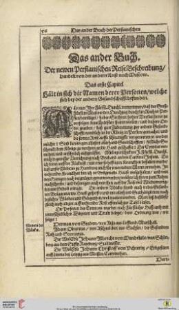 Das ander Buch: Der newen Persianischen ReiseBeschreibung/handelt von der andern Reise nach Muscow