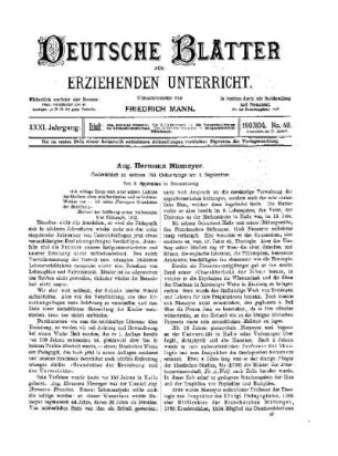 Aug. Hermann Niemeyer : Gedenkblatt zu seinem 150. Geburtstage am 1. September