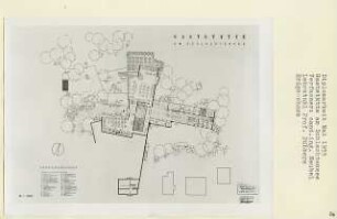Gaststätte am Schlachtensee, Berlin-Zehlendorf (Diplomarbeit bei Kurt Dübbers): Grundriss Hauptgeschoss 1:200