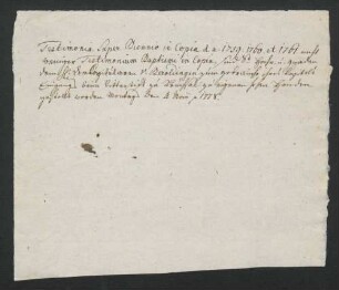Attestat über die erste Residenz Joseph Anton von Beroldingens.