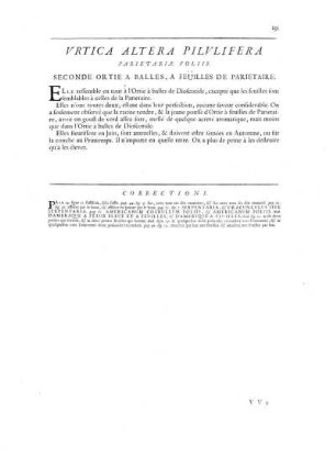 Urtica Altera Pilulifera Parietariae Foliis
