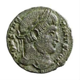 Münze, Follis, Aes 3, 327 - 328 n. Chr.