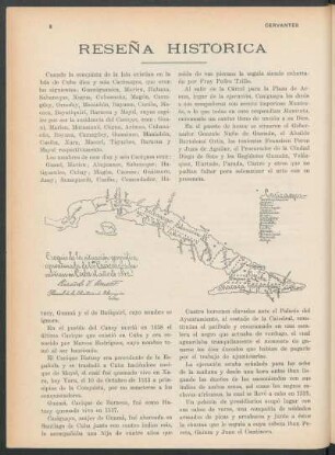 Reseña histórica : (Del "Historial de Cuba".)