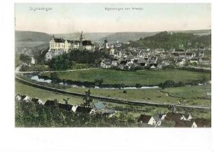 Sigmaringen und Donau (Ansicht von Westen)