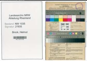 Entnazifizierung Helmut Brock , geb. 22.02.1914 ()