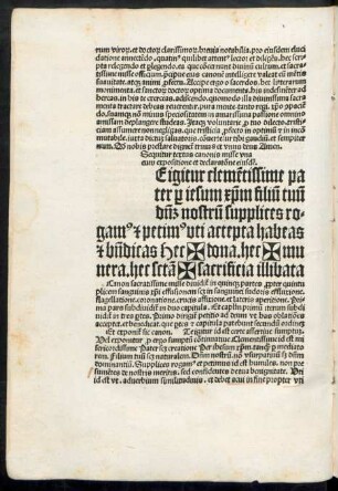 Sequitur textus canonis misse una cum expositione et declaratione eiusdem.