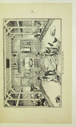 Das Innere eines Bauernhauses