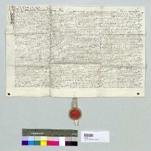 Georg Fabri, Pfarrer zu Atting, Bruder des verstorbenen Wolfgang Schmidt zu Atting, reversiert als Erbe seines Bruder dem Bischof Georg von Regensburg die Übernahme des Erbechts auf der Mühle zu Atting. S: Hans Christoph von Perliching zu Geltofing, Oberrichter zu Straubing