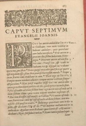Capvt Septimvm Evangelii Ioannis.
