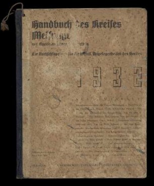 Jahrgang 13.1932: Handbuch des Kreises Melsungen : ein Nachschlagebuch für die öffentl. Angelegenheiten des Kreises