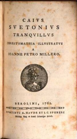 Caivs Svetonivs Tranqvillus Chrestomathia Illvstratvs
