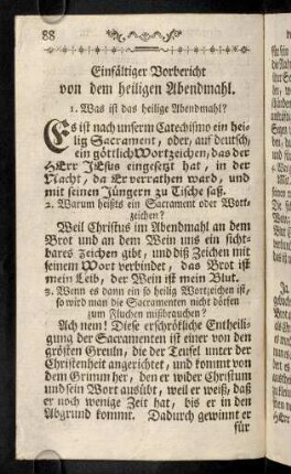 88-110, Was ist das heilige Abendmahl?