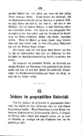 Zeichnen im geographischen Unterricht