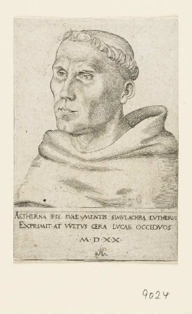 Bildnis Martin Luther als Augustinermönch