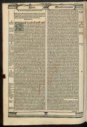 Incipit liber primus Machabeorum.
