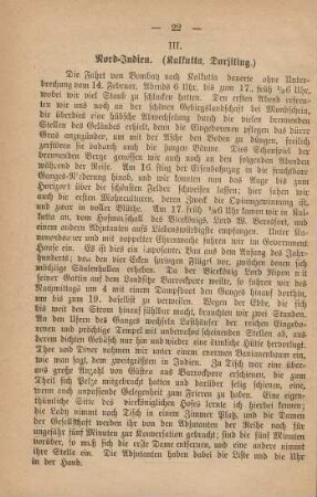 III. Nord-Indien. (Kalkutta, Darjiling.)