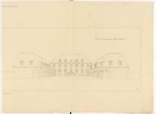 Gasthof in einer Kleinstadt Monatskonkurrenz Februar 1921: Perspektivische Ansicht des Innenhofes