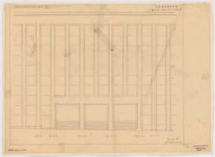 Haus des Rundfunks, Berlin-Charlottenburg: Eingang Masurenallee, Vorschlag I, Aufriss 1:20