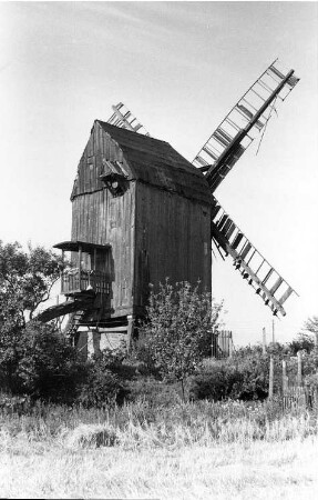 Drackenstedt. Mühle Michaelis, Bockmühle (1984/85 nach Hohenwarthe, Landkreis Jerichower Land, umgesetzt)