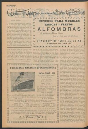 Cartas al provinciemo desconocido