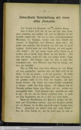 Interessante Unterhaltung mit einem alten Franzosen