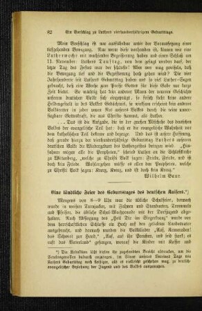 ¬Eine¬ ländliche Feier des Geburtstages des deutschen Kaisers