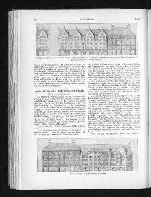 Architektonische Aufgaben der Städte