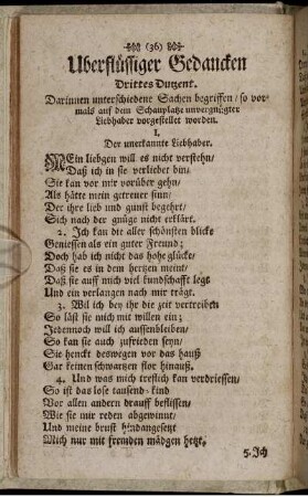 Uberflüssiger Gedancken Drittes Dutzent.