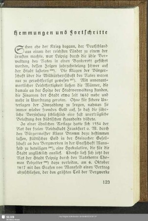 Hemmungen und Fortschritte
