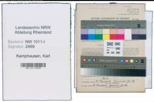 Entnazifizierung Karl Kamphausen , geb. 29.03.1905 (Arbeiter)